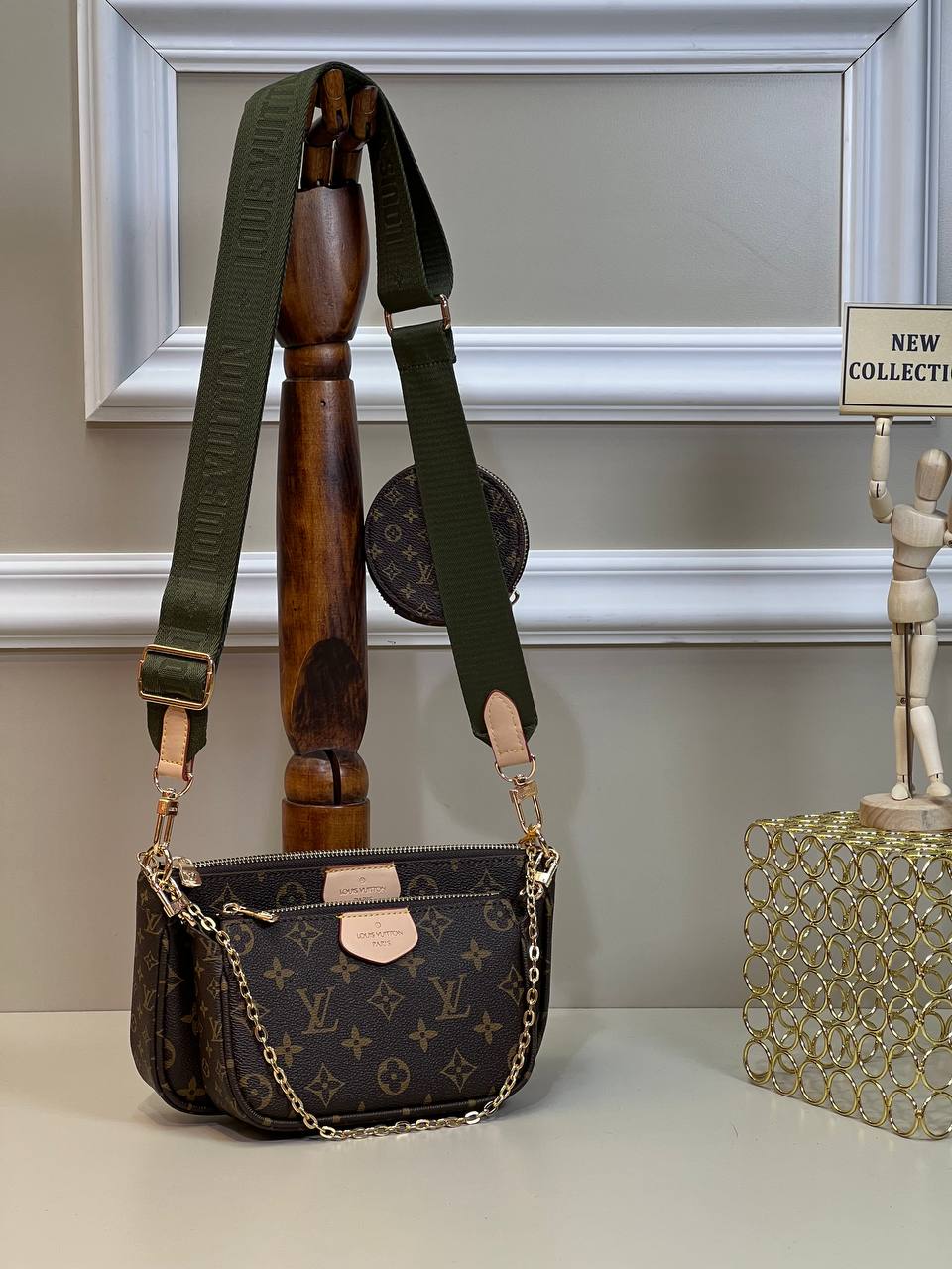 Louis Vuitton Multi Pochette Accessoires Monogram Khaki