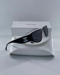 Chanel CC Shield Sunglasses Black