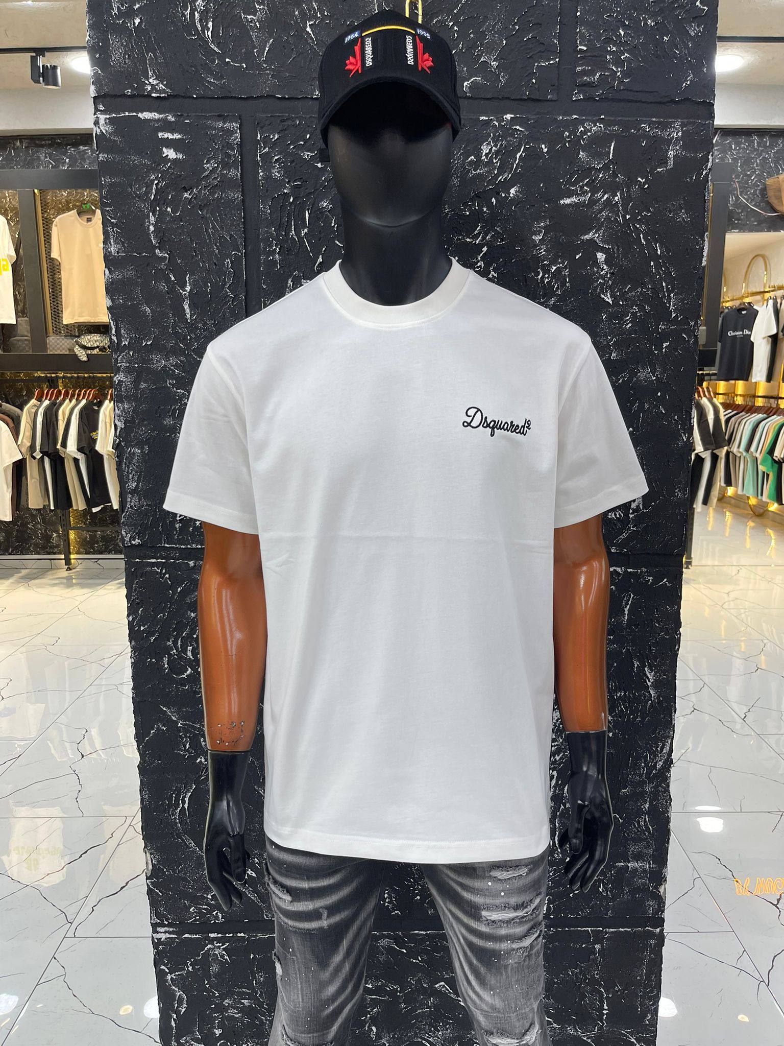 Dsquared2 T-Shirt White Logo Script
