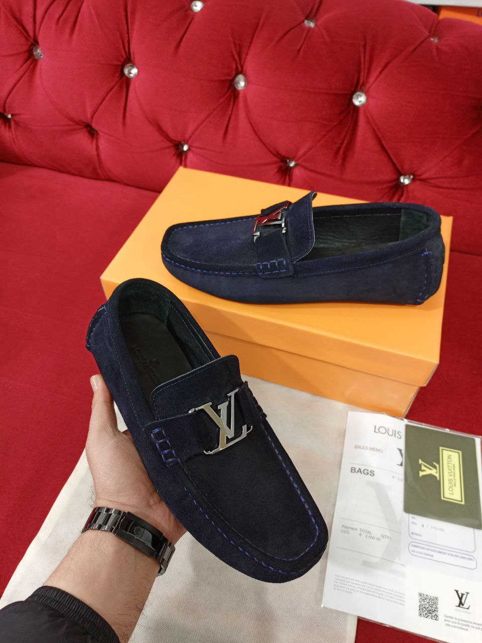 Louis Vuitton Monte Carlo Loafers Blue