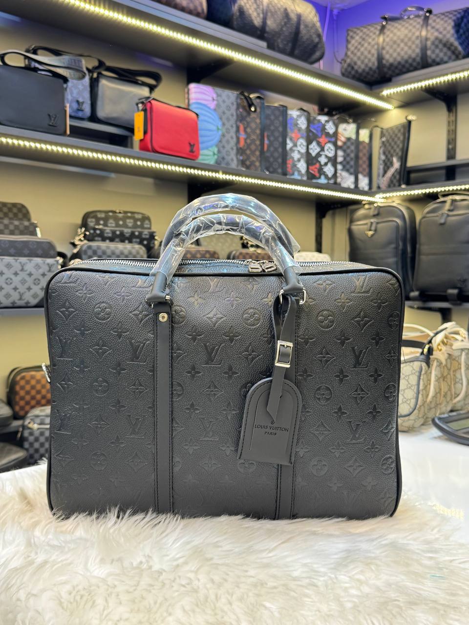Louis Vuitton Laptop Case Black Monogram
