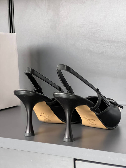 Chanel Slingback Two-Tone Black & Beige