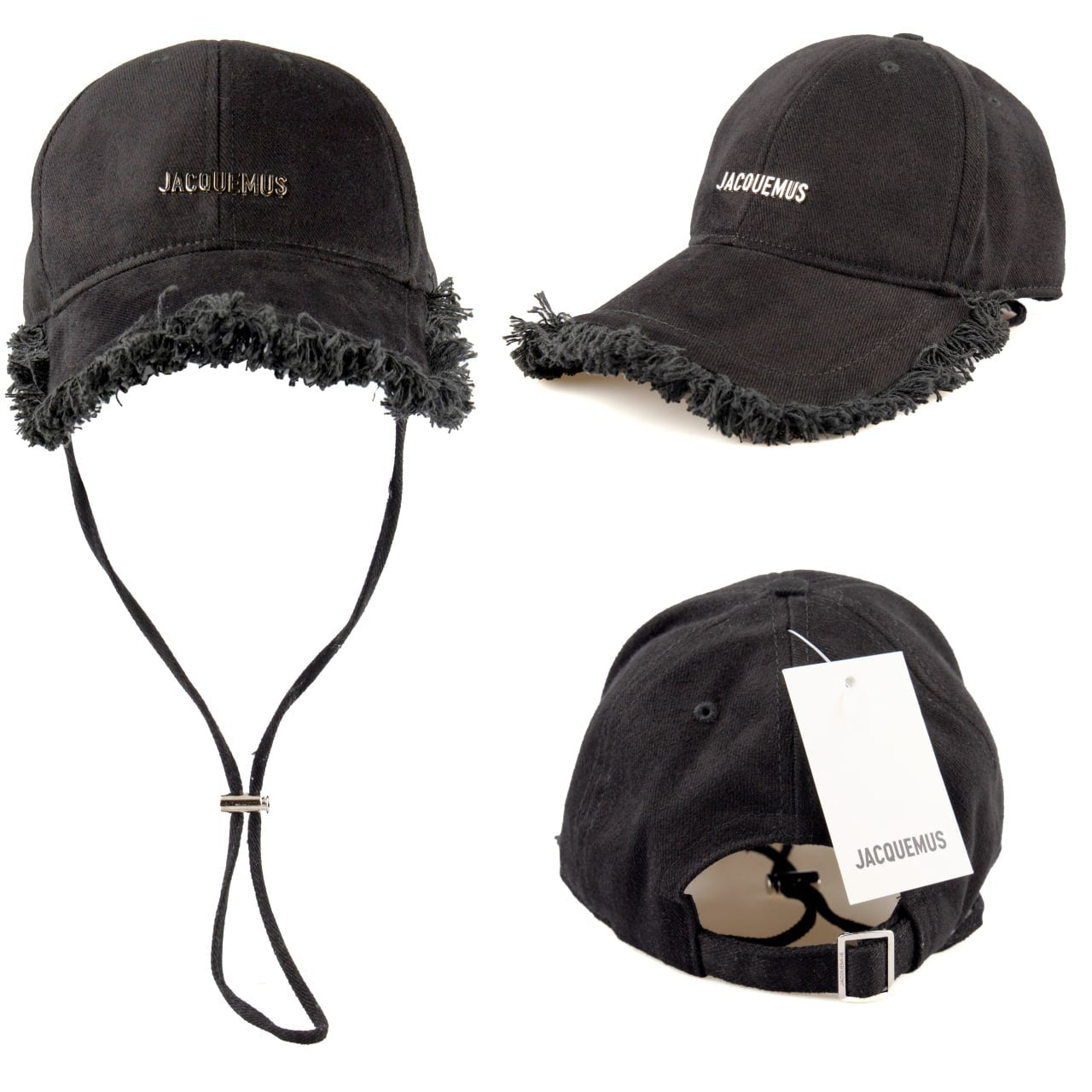 Jacquemus Logo Frayed Baseball Cap