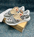 Burberry Vintage Check Strap Sneakers Beige