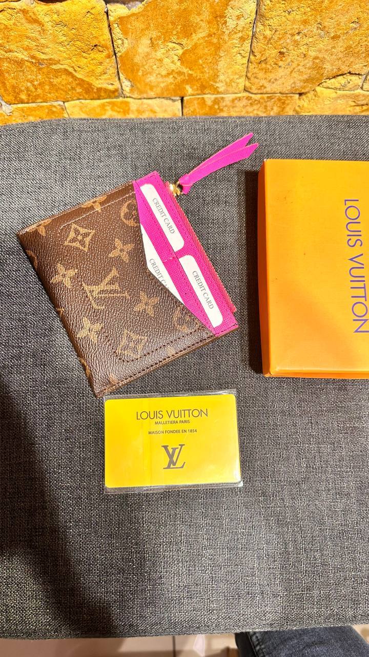 Louis Vuitton Monogram Zippy Coin Purse Fuchsia