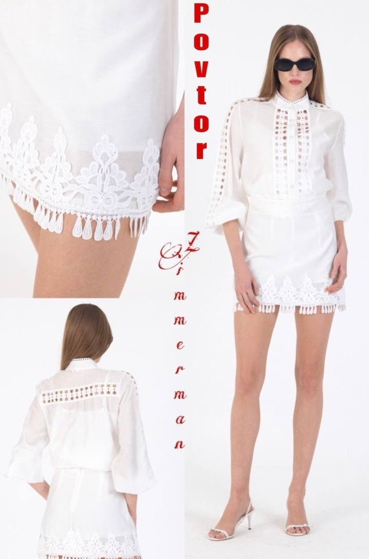 Zimmermann Embroidered Lace Trim Set