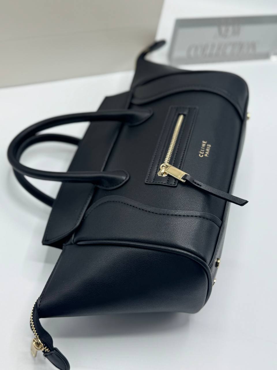 Celine Luggage Leather Bag Black