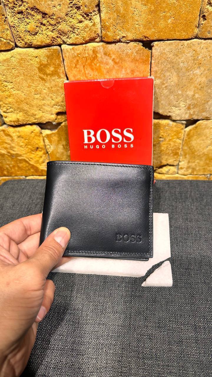 Hugo Boss Leather Wallet Black