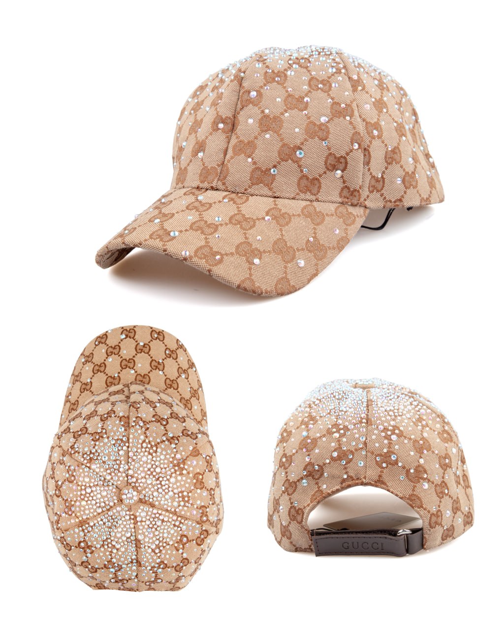 Gucci GG Crystal Embellished Baseball Cap
