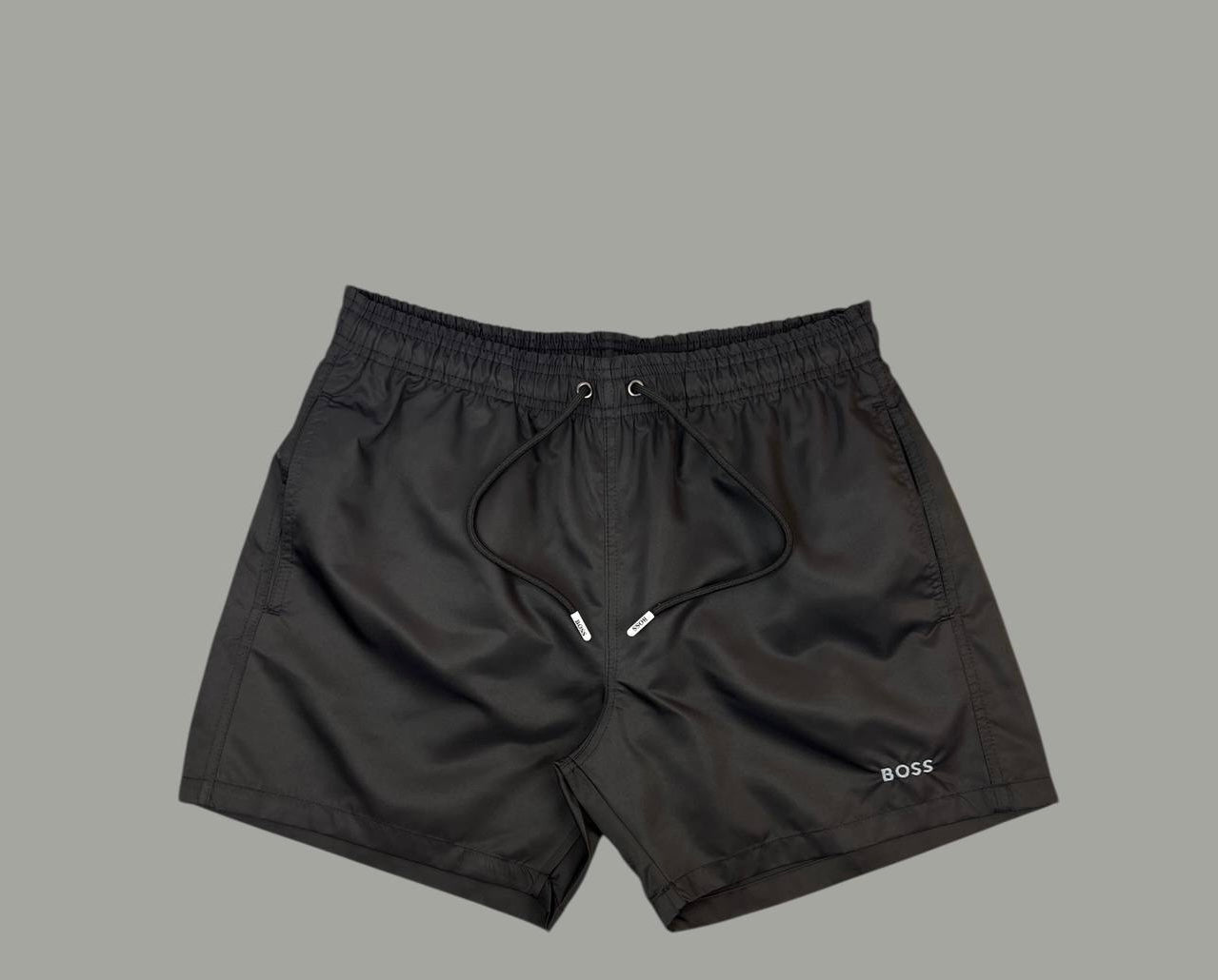 BOSS Logo Swim Shorts Black