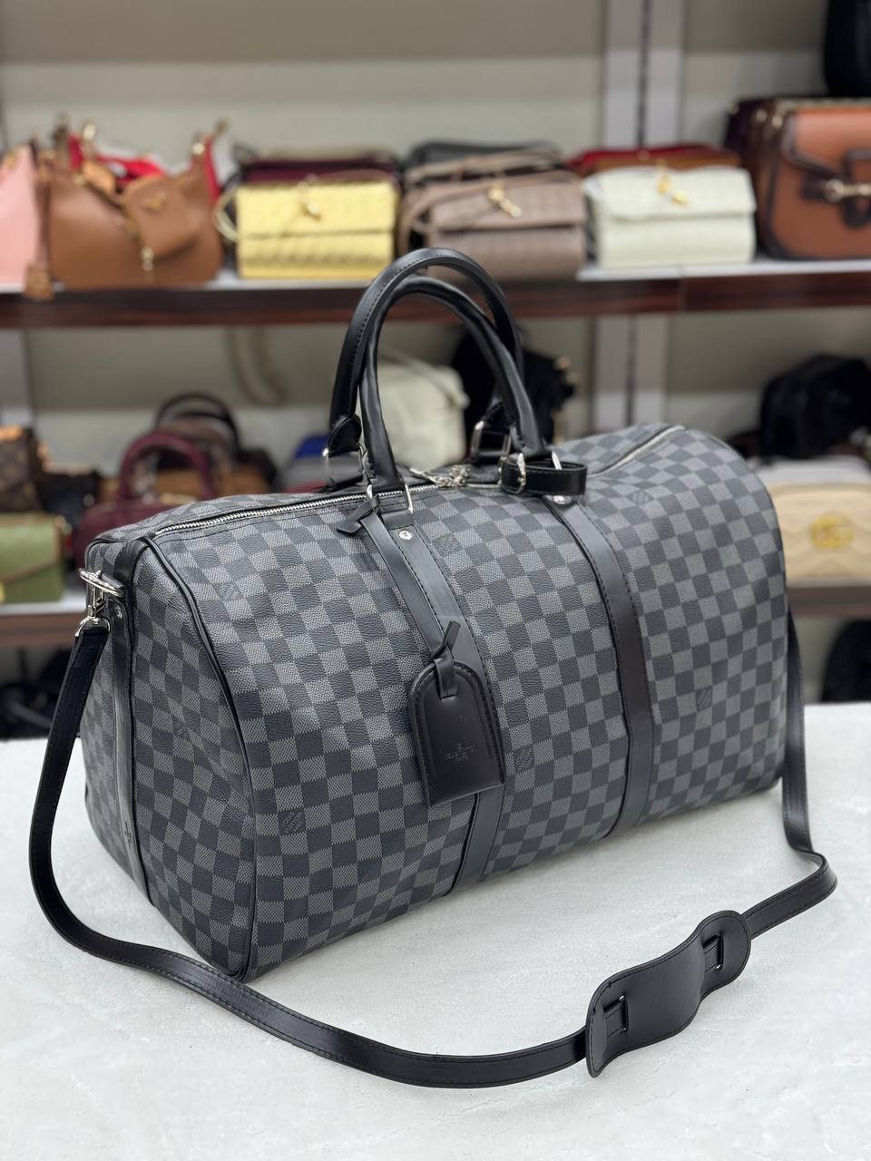 Louis Vuitton Keepall Bandoulière 50 Damier Graphite