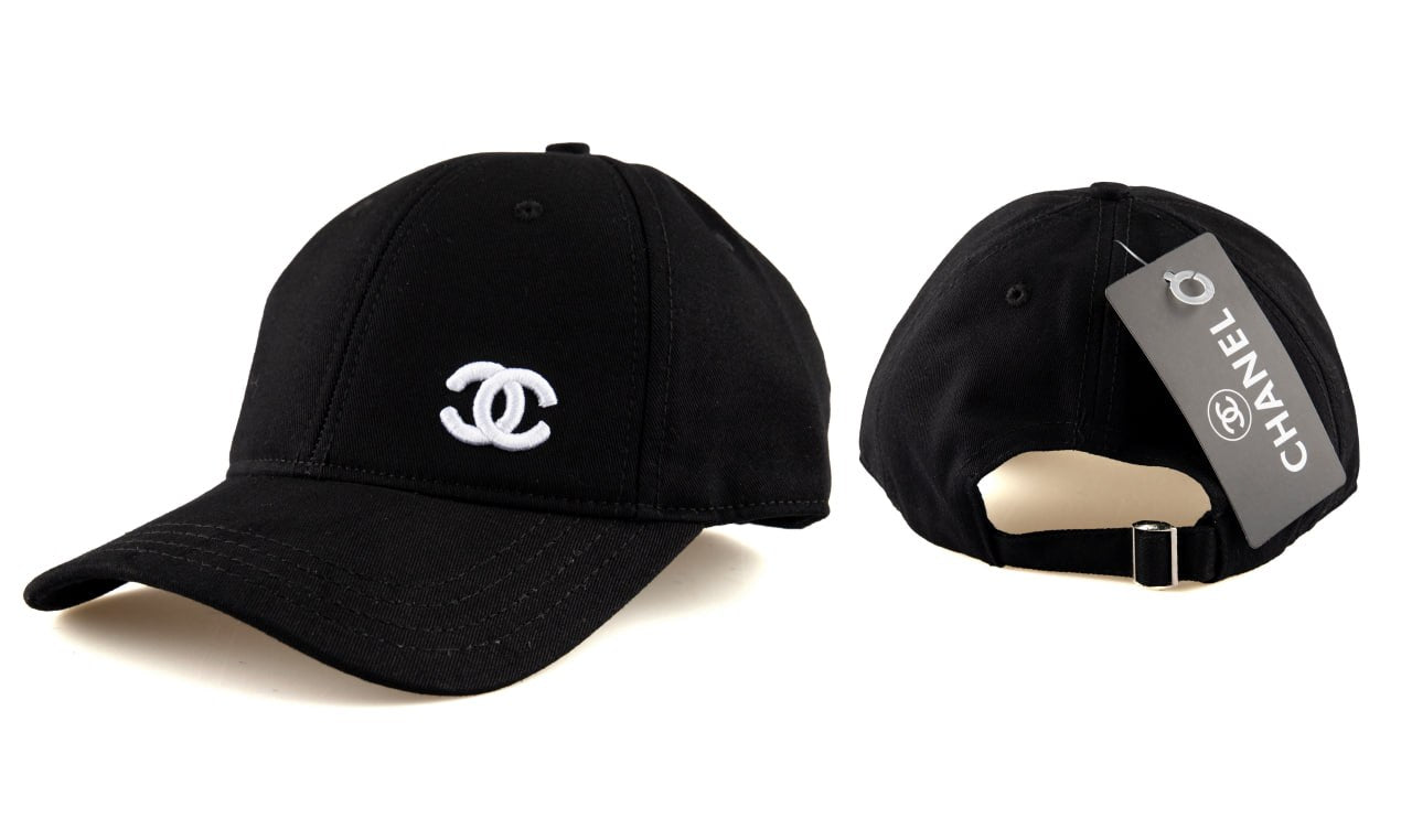 Chanel CC Logo Baseball Cap Black