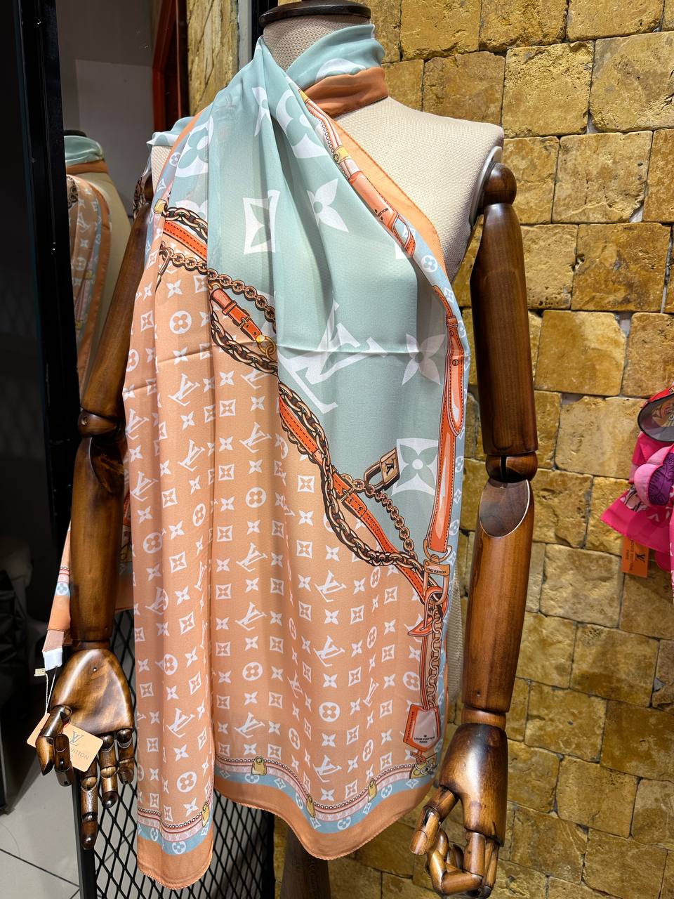 Louis Vuitton Monogram Silk Shawl