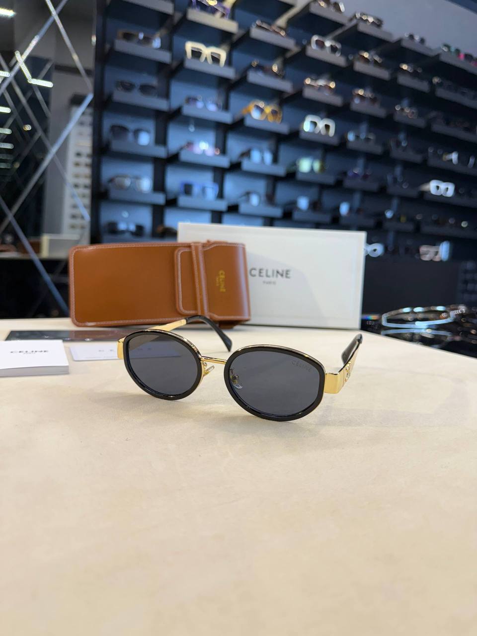 CELINE Triomphe Metal Sunglasses
