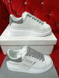 Alexander McQueen Oversized Sneakers White Crystal Heel