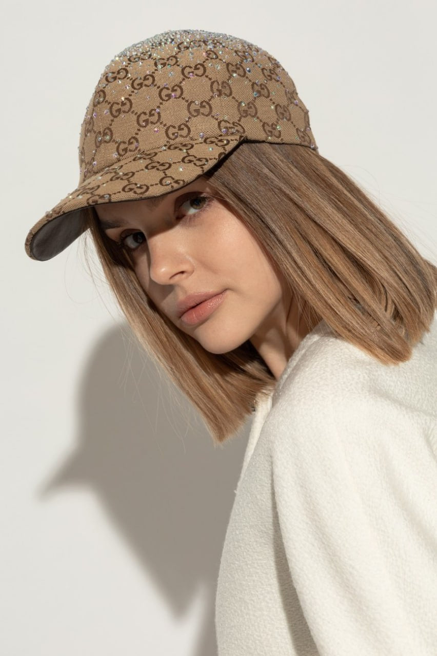 Gucci GG Crystal Embellished Baseball Cap