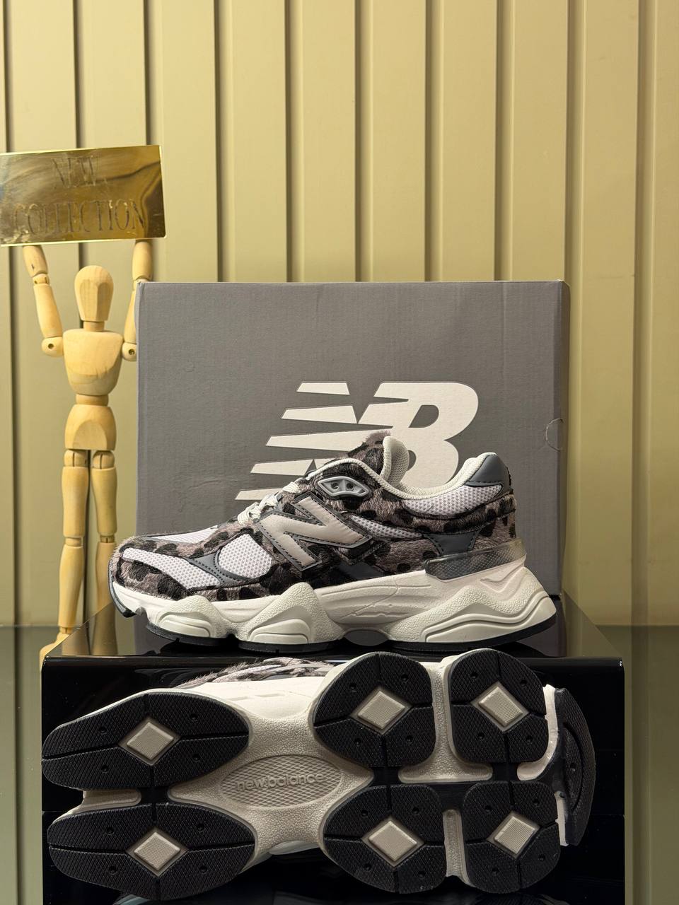 New Balance 9060 Leopar Black