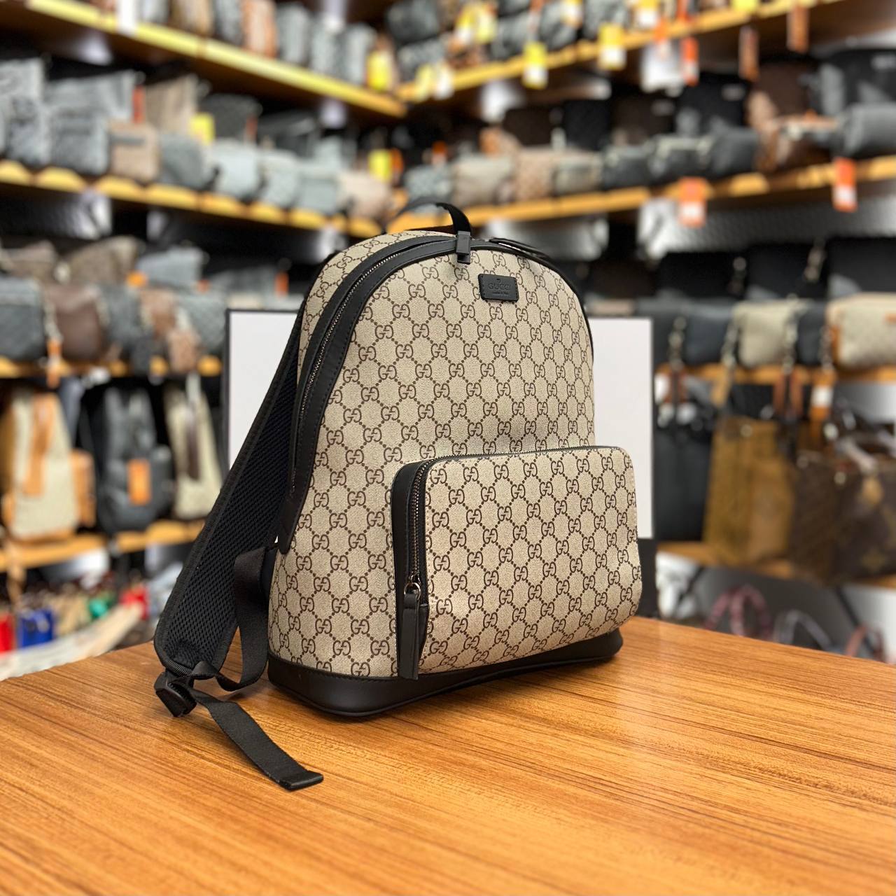 Gucci GG Supreme Backpack Black