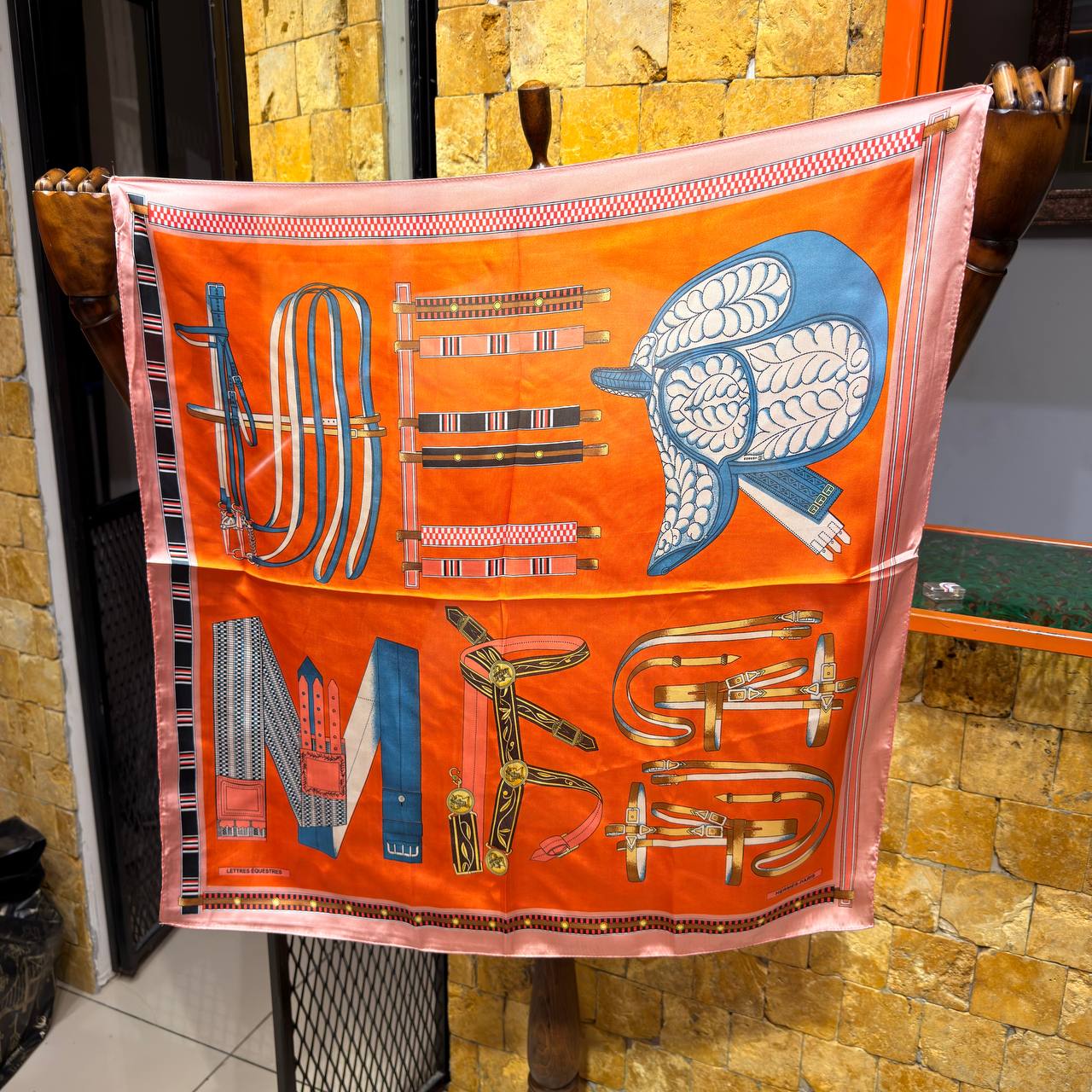Hermès Cavalcades Silk Scarf
