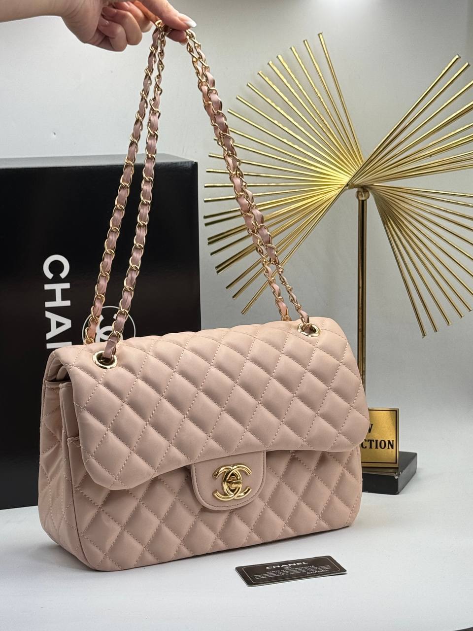 Chanel Classic Flap Bag Pink Quilted Leather
