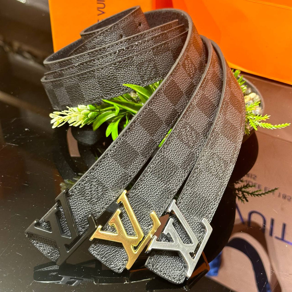 Louis Vuitton Initiales Belt Damier Graphite