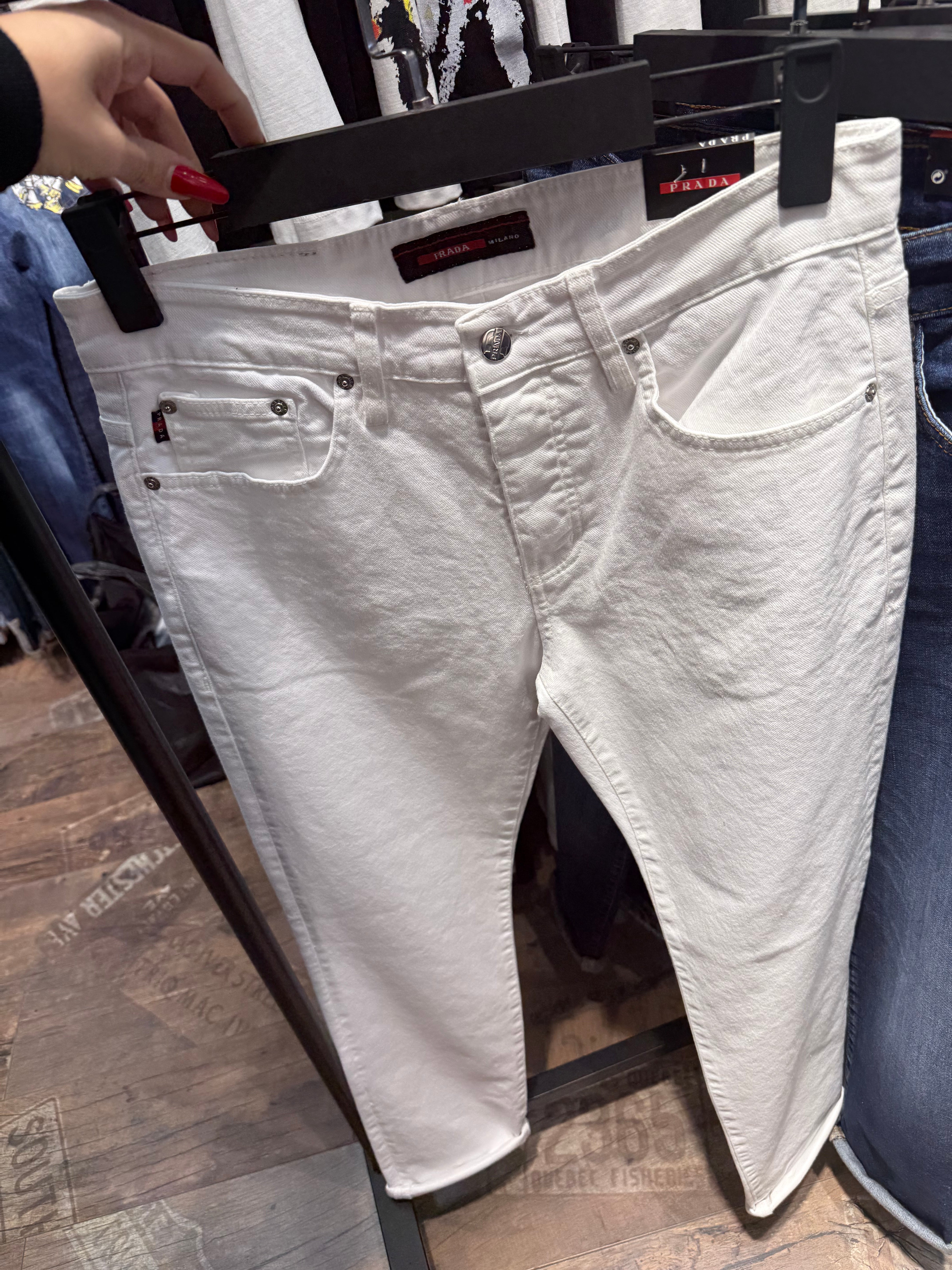 Prada Τζιν Λευκό