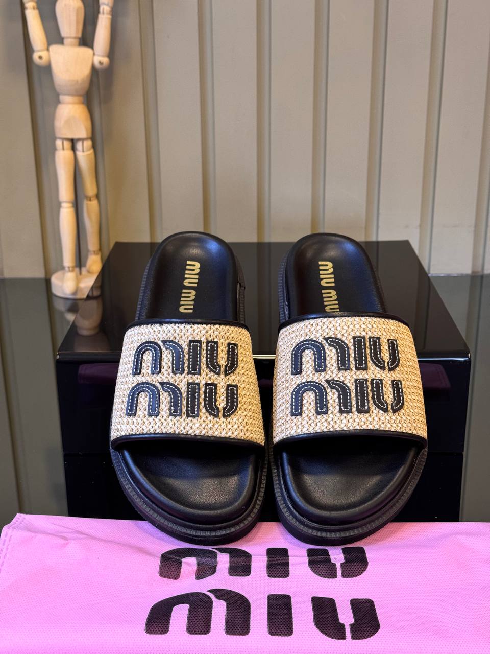 Miu Miu Sandals Black