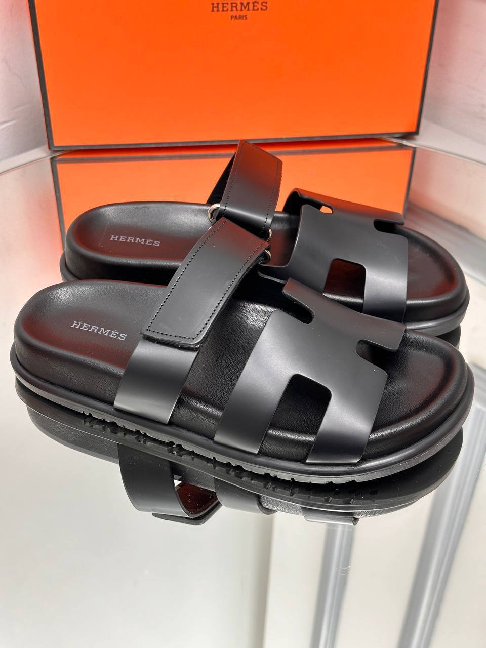 Hermes Sandals Chypre Black