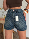 Gucci GG Denim Shorts Monogram