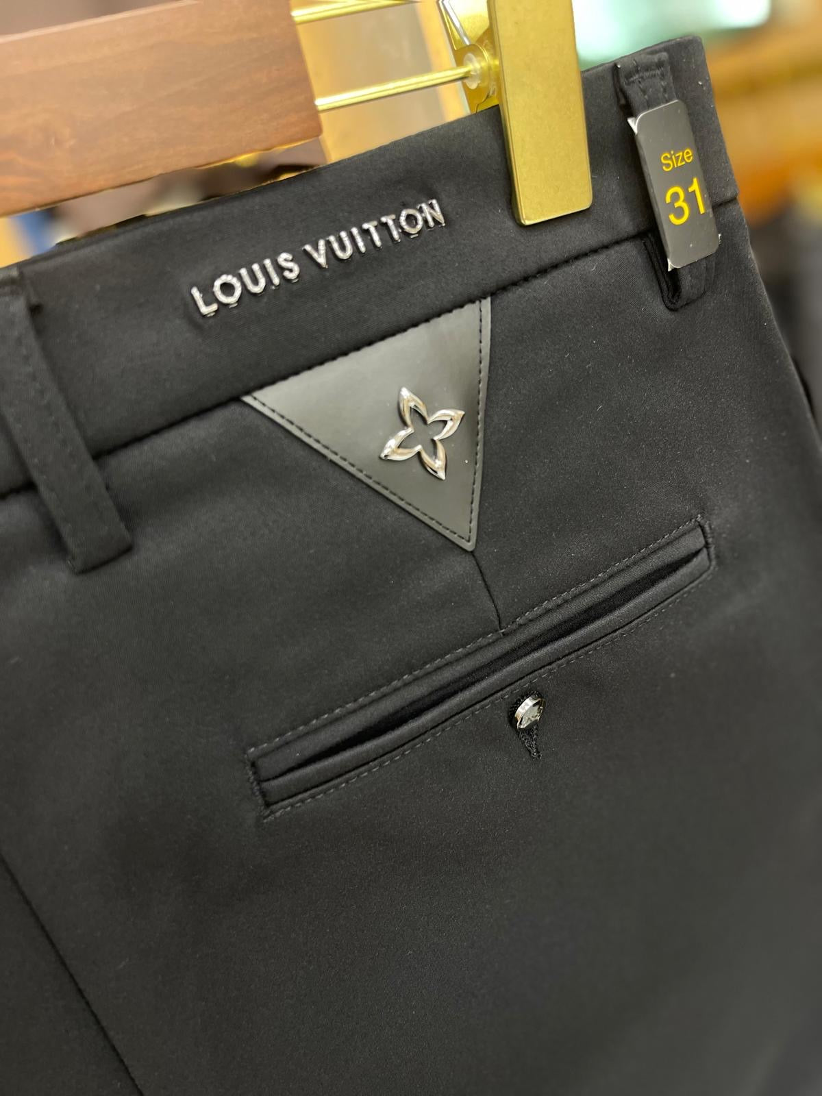 Louis Vuitton Signature Trousers Black