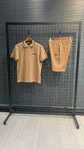 Boss Polo & Shorts Set Beige
