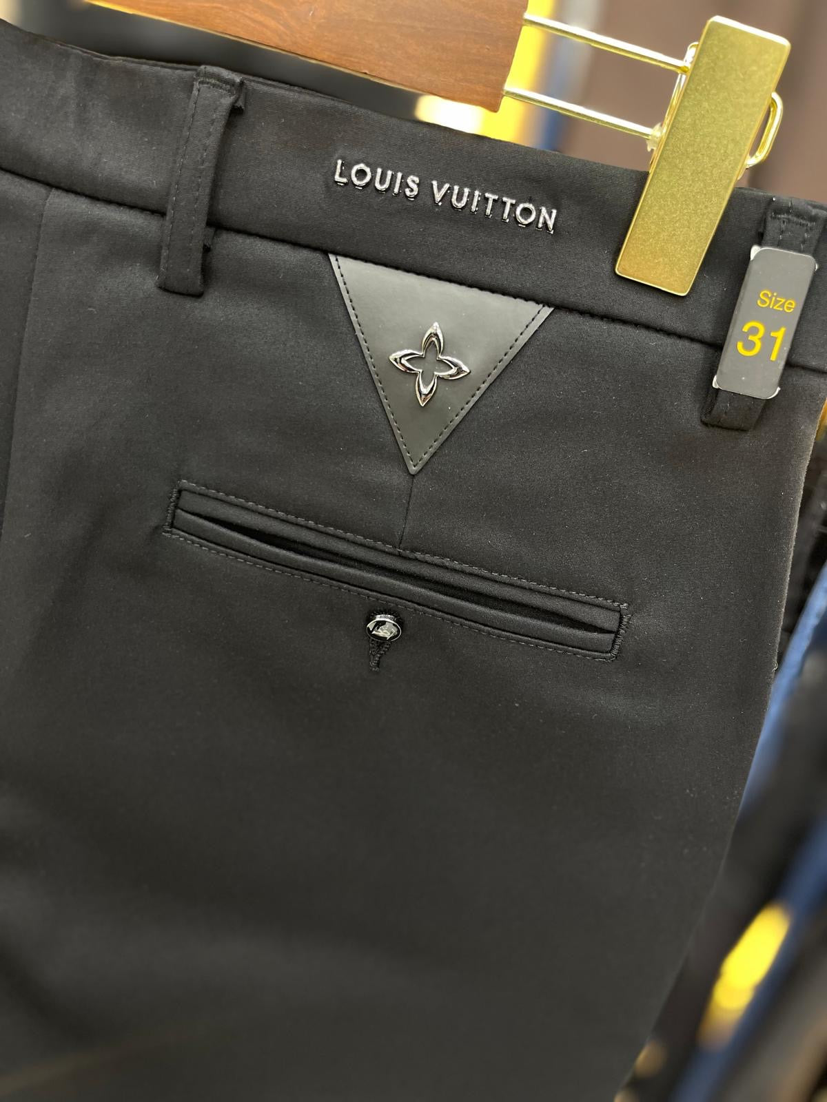 Louis Vuitton Signature Trousers Black