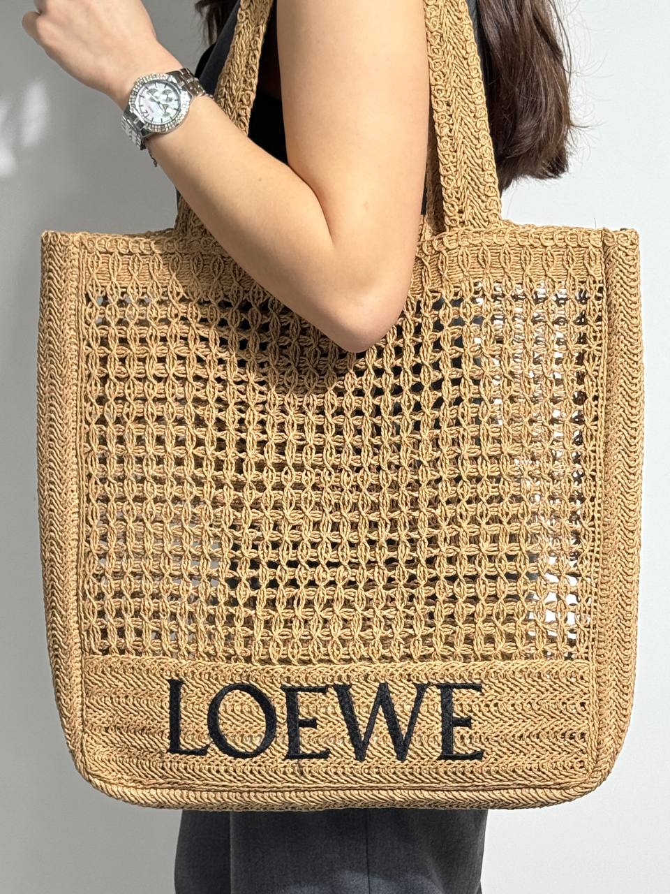 Loewe Raffia Tote Bag
