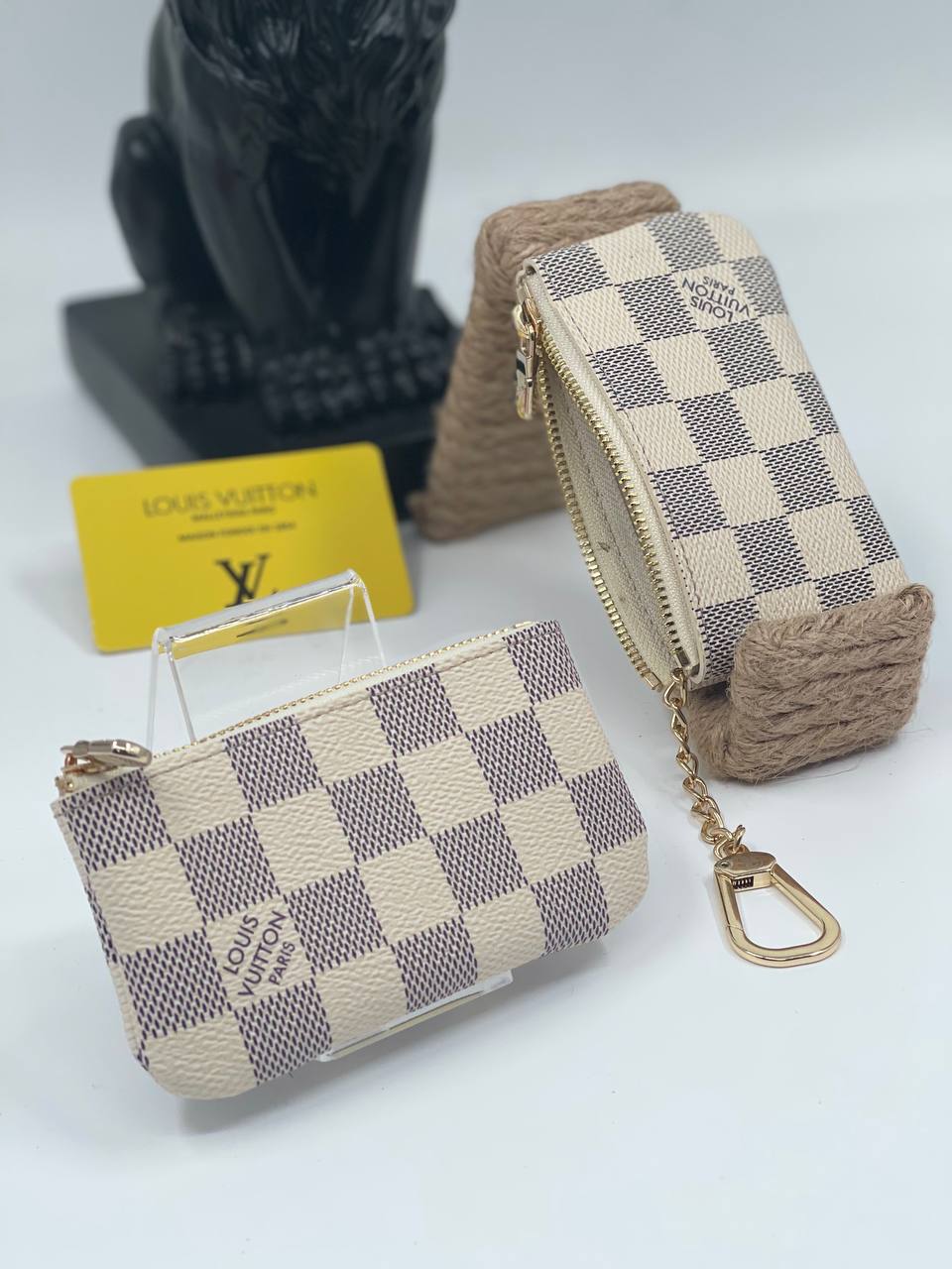 Louis Vuitton Key Pouch Damier Azur