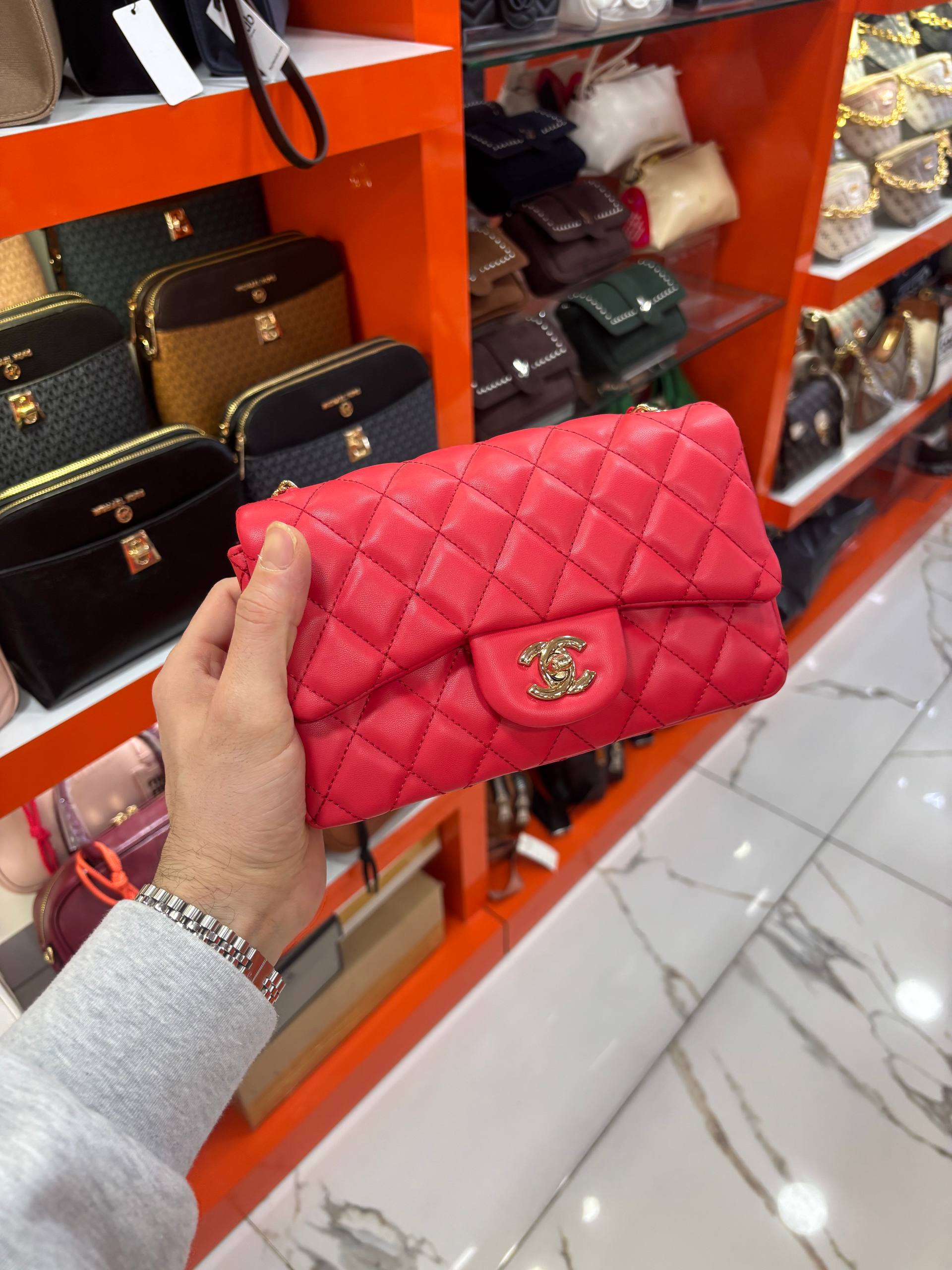 Chanel Classic Flap Bag Red