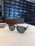 Tom Ford Square Sunglasses Black Frame Green Lenses