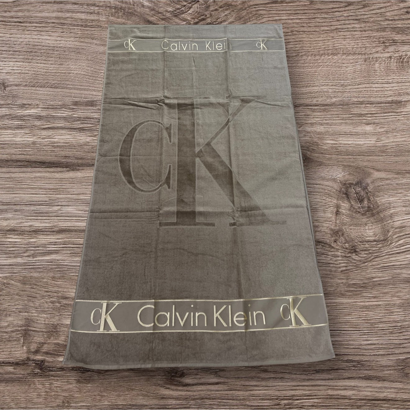 Calvin Klein CK Logo Beach Towel