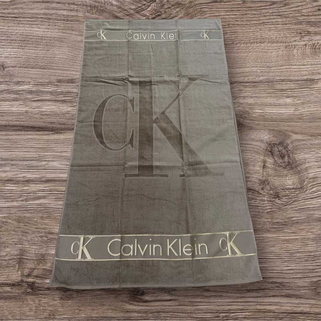 Calvin Klein CK Logo Beach Towel