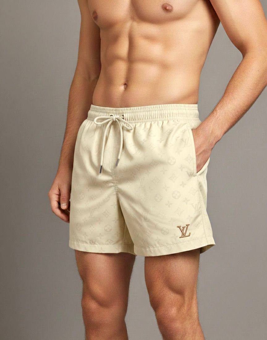 Louis Vuitton Monogram Swim Shorts Beige