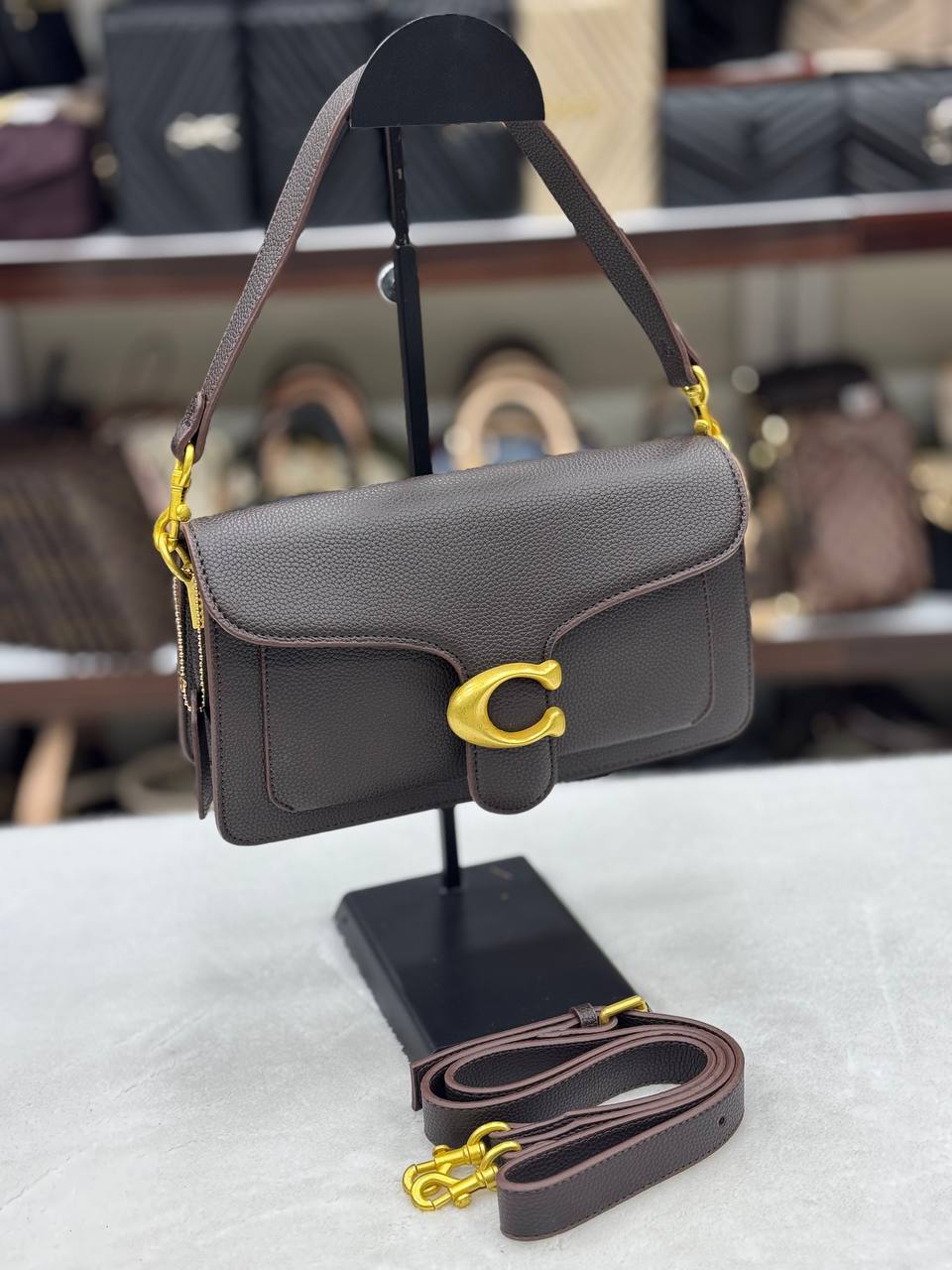 Coach Tabby Shoulder Bag Dark Brown