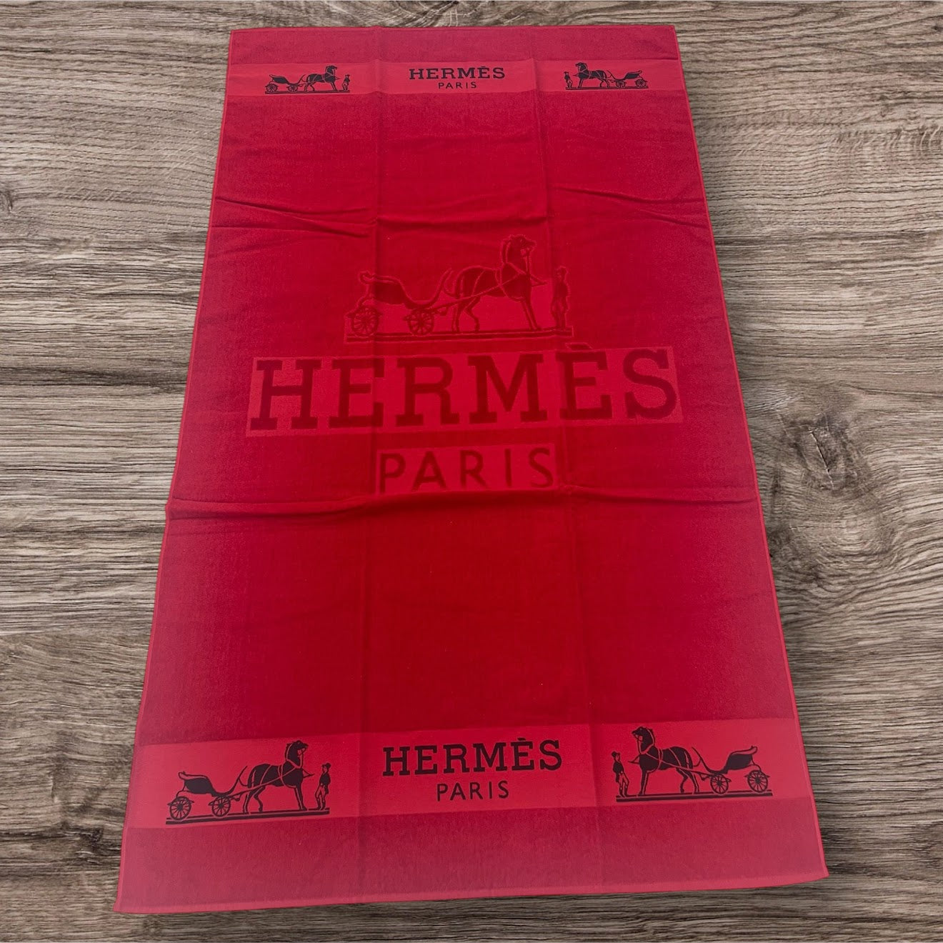 Hermès Paris Beach Towel Pink