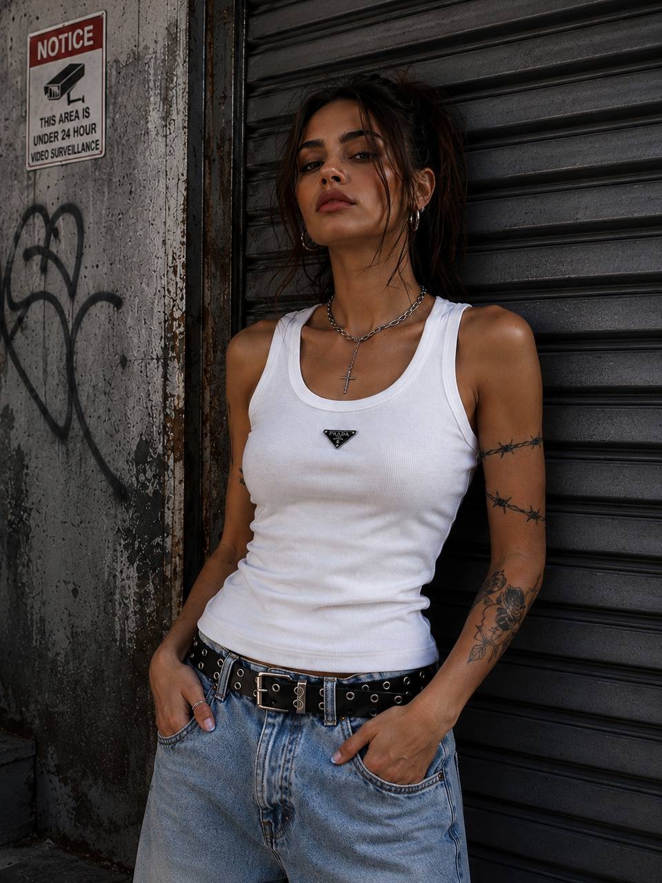 Prada Cotton Tank Top