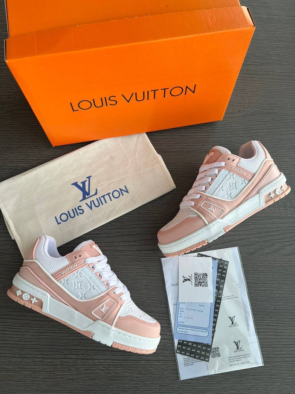 Louis Vuitton LV Trainer Sneakers Pink