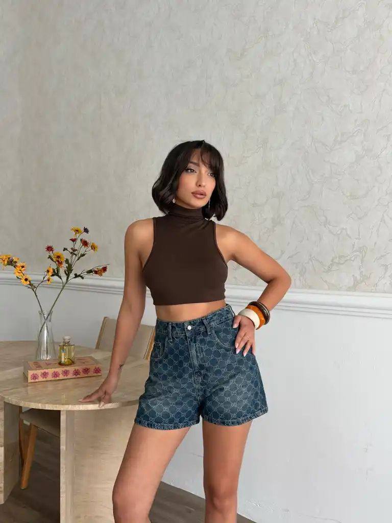 Gucci GG Denim Shorts Monogram