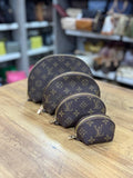 Louis Vuitton Monogram Cosmetic Pouch Set 4