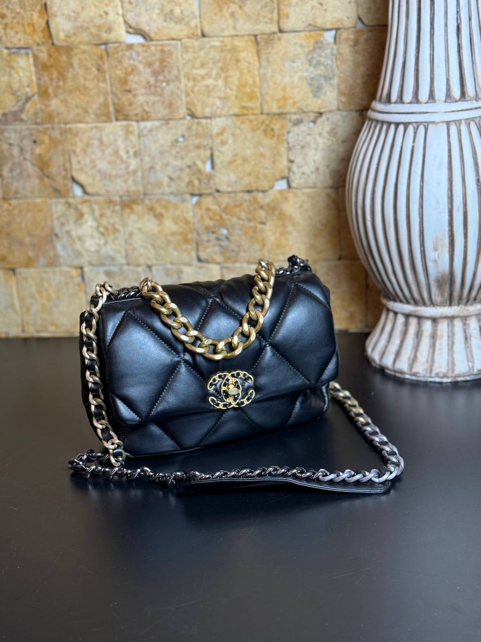 Chanel 19 Flap Bag Black