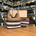 Burberry Vintage Check Shoulder Bag Brown