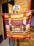 Hermès Cavalcades Silk Scarf
