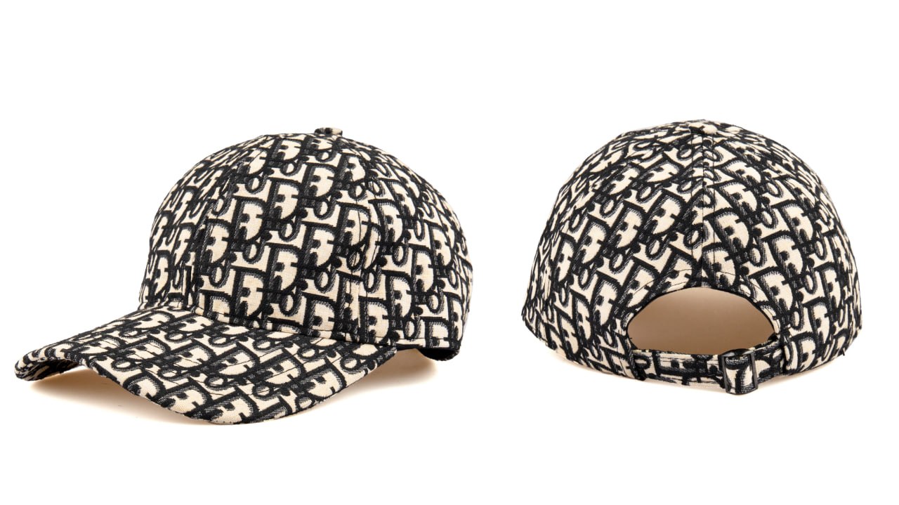 Dior Oblique Jacquard Baseball Cap Black & Beige