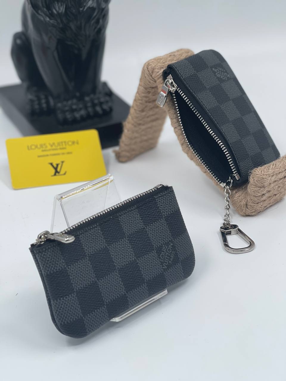 Louis Vuitton Key Pouch Damier Graphite